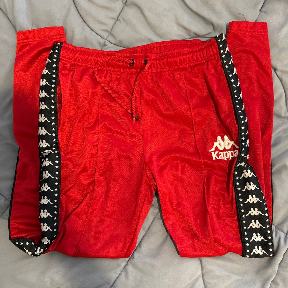 Red kappa sweat pants